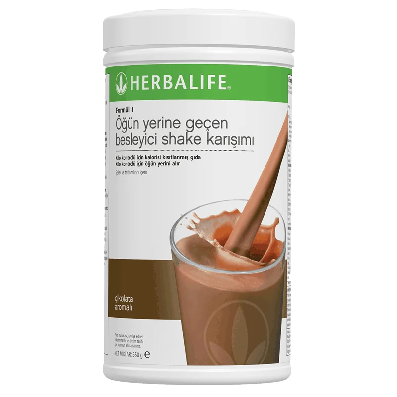 Formül 1 Öğün Yerine Geçen Besleyici Çikolata Aromalı Shake Karışımı