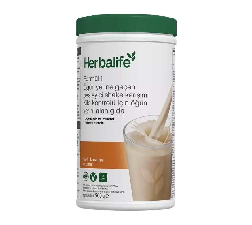 Formül 1 Öğün Yerine Geçen Besleyici Tuzlu Karamel Aromalı Shake Karışımı